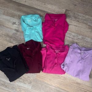 Place Kids Polo Shirt Collection - Black, Red, Pink, Purple, Blue Size 7/8